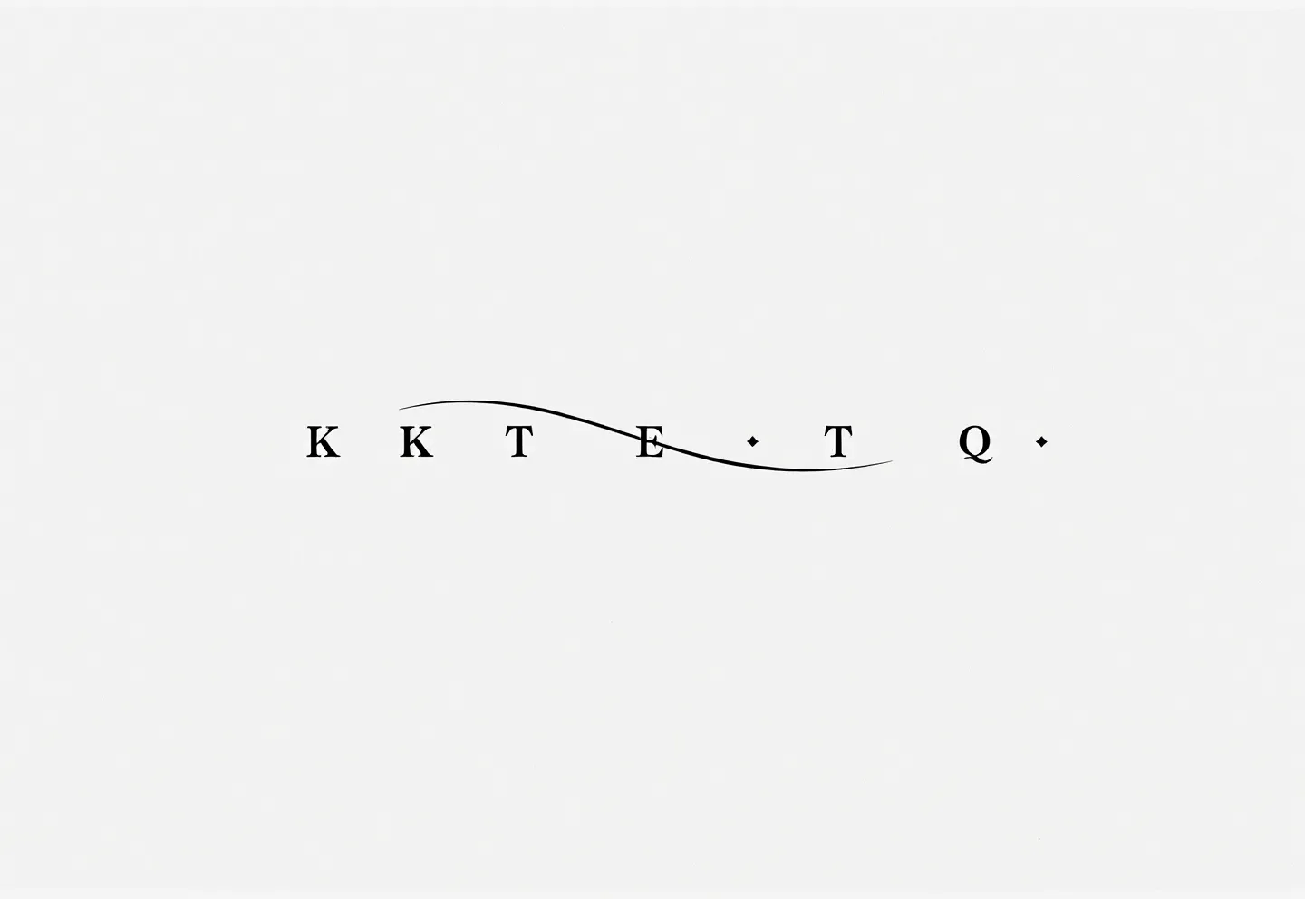 Editorial typographic composition of the LKKTETQ actin-binding motif in ink on cream paper